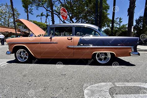 The Two Tone 1955 Chevrolet Bel Air 2 Editorial Photo Image Of Hardtop Three 152800456