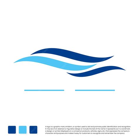 Premium Vector Water Waves Design Logo Template