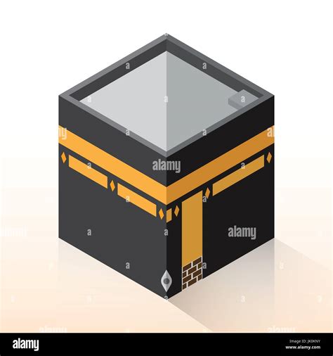 Flat 3d Isometric Kaaba Mecca Hajj Concept Isometric For Graphic