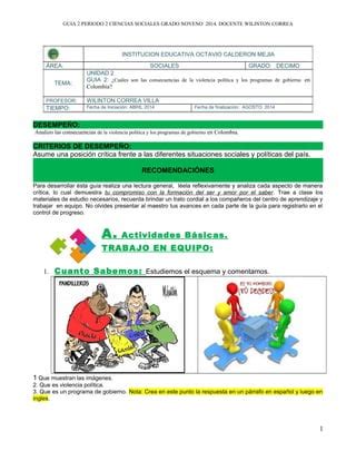 Guía 1 2do Periodo 10 2014 PDF