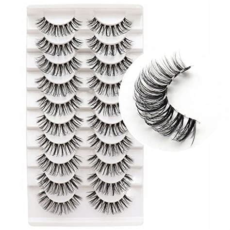 Veleasha Russian Strip Lashes With Clear Band Looks Like Eyelash