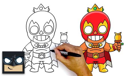 How To Draw Brawl Stars El Rey Youtube