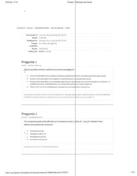 Prueba y exam SUP Control Gestion Revision 11 31 Prueba 1 Revisión