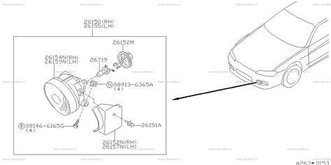 263 Fog Lamp Denso For Silvia S15 Nissan Silvia Genuine Parts