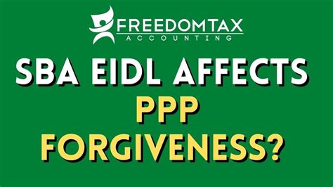 Does Sba Eidl Affect Ppp Loan Forgiveness Important You Know This Youtube