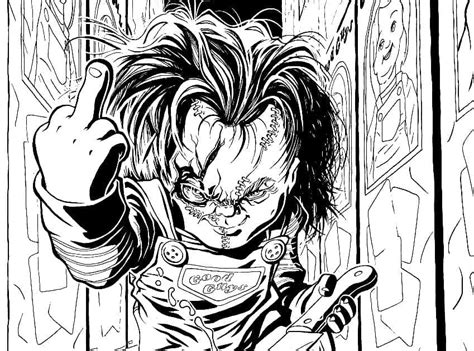 Desenhos De Chucky Sorridente Para Colorir E Imprimir ColorirOnline