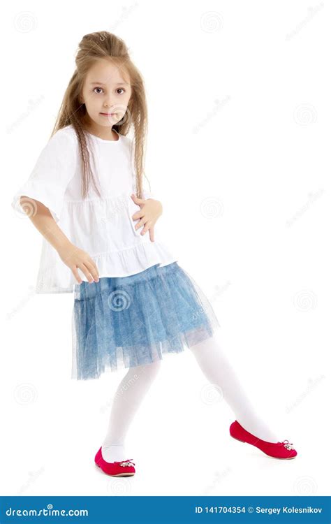 Little Girl Ballerina Performs Dance Stock Photo Image Of Beautiful