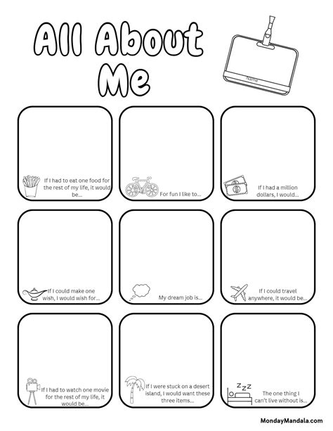Free Printable All About Me Worksheets For Kids - Worksheets Library
