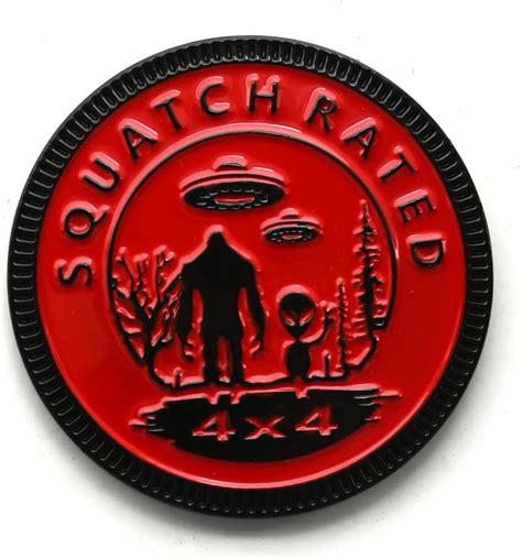 Amazon Squatch Badge Rated Car Emblem 4 X 4 Metal Automotive