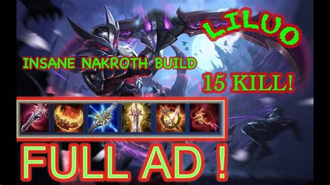 Aov 15 Kill Full Ad God Nakroth Guide Liluo Arena Of Valor 펜타스톰