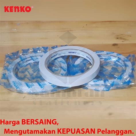 Jual Double Tape Kenko Lebar 12 Mm 1 2 Inch 15 Yard Dobel Tip 1 2