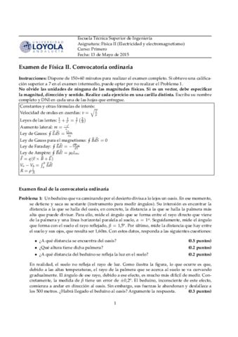 Examen Ordinario 2014 2015 Pdf