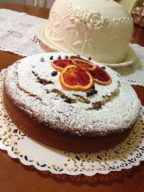 Torta Mandorlata Allarancia E Gocce Di Cioccolato Fondente Paola E