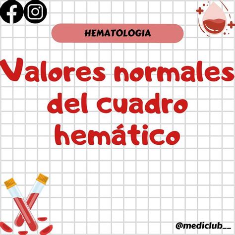 Valores Normales Del Cuadro Hem Tico Mediclub Udocz