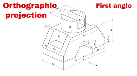 Orthographic Projection In Engineering Drawing YouTube