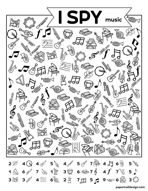 Music Activity Sheets For Elementary Students