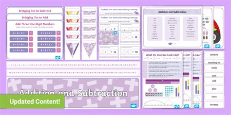 Addition And Subtraction Poster Pack Year 2 Maths