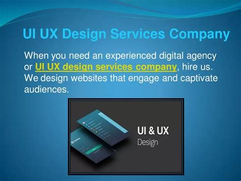 Ppt Ui Ux Design Services Company Powerpoint Presentation Free