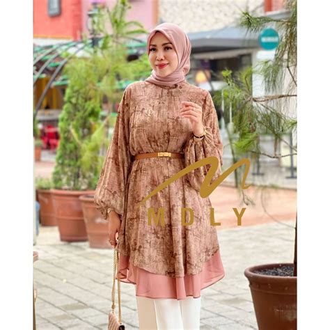 Jual Raikha Tunic Pakaian Wanita Baju Untuk Lebaran Untuk Ootd