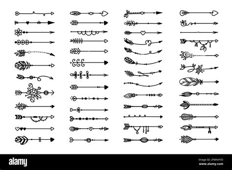 Flechas Decorativas Divisores De Texto De Tallarines Ornamentos