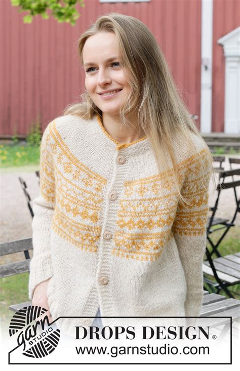 Sun Wreath Cardigan Drops Gratis Breipatronen Van Drops Design