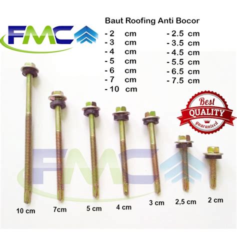 Jual Baut Roofing Rooping Sekrup Atap Skrup Murah Drilling Atap Baja