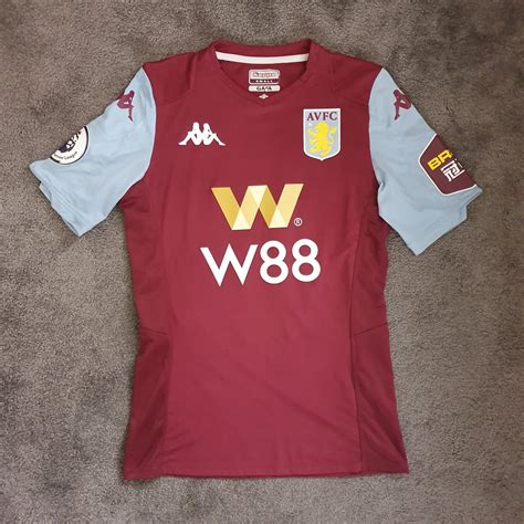 Aston Villa Home Football Shirt Sponsored By W