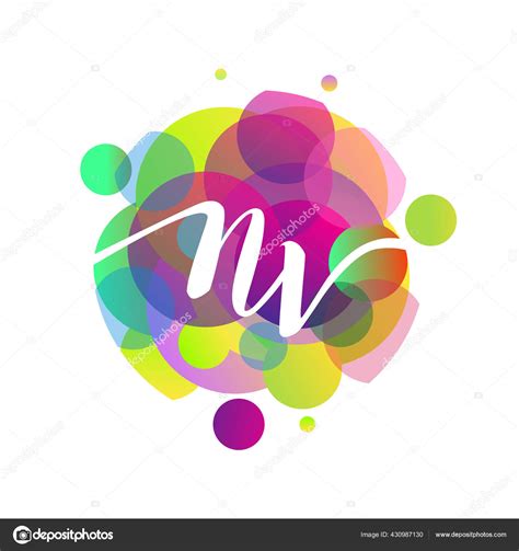 Letter Logo Colorful Splash Background Letter Combination Logo Design