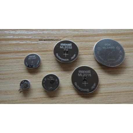 Fdk Ml Mah V Rechargeable Button Battery Cell Substitute Vl