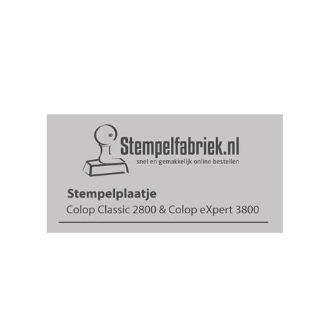 Stempelplaatje Colop Verheesstempels Nl