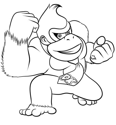 Dibujos De Donkey Kong Videojuegos Para Colorear Y Pintar P Ginas The