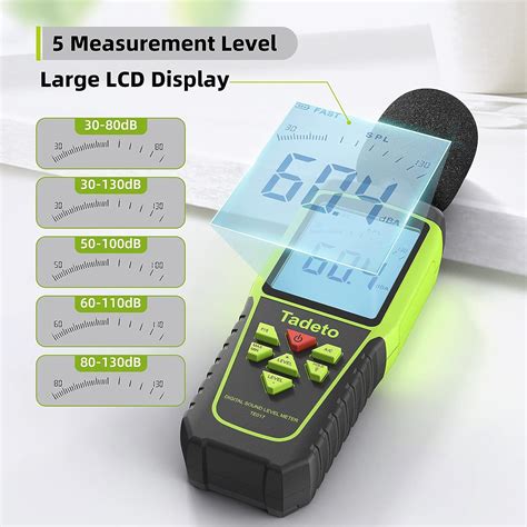 Buy Decibel Meter Tadeto Digital Sound Level Meter Portable Spl Meter