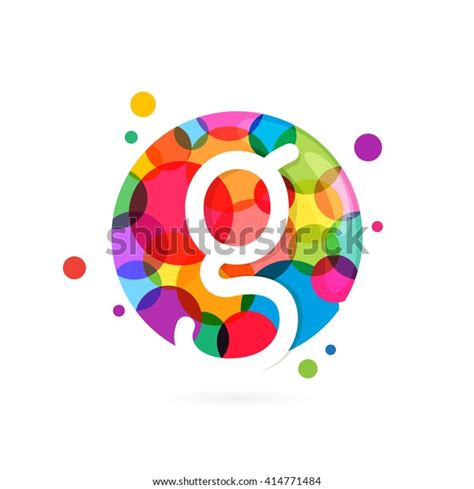 G Letter Logo Circle Rainbow Dots Stock Vector (Royalty Free) 414771484 ...