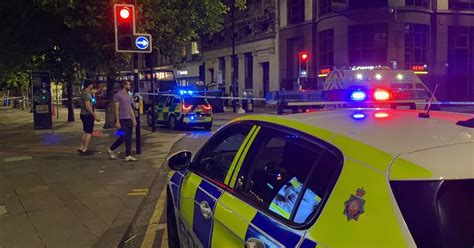 Piccadilly Gardens Crash Two Seriously Hurt After Bus Ploughs Into