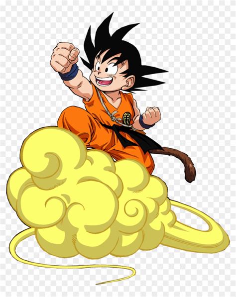 Dragon Ball Nimbus Cloud - Kid Goku On Nimbus, HD Png Download ...