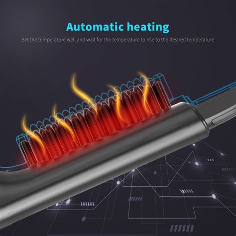 Wireless Beard Straightener Comb For Men Hair Hot Comb Beard Air