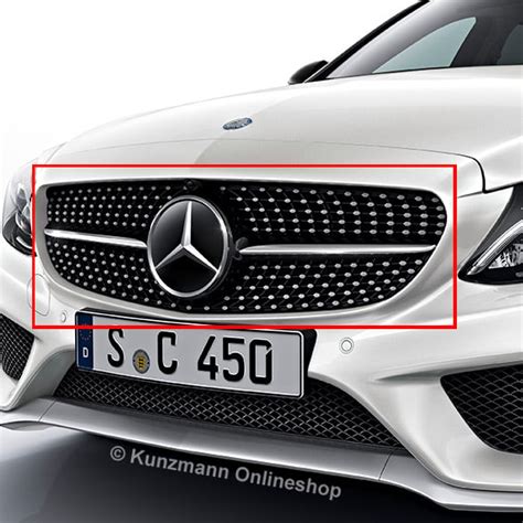 C 43 AMG Diamond Grill With 360 Camera C Class W205 Original Mercedes Benz