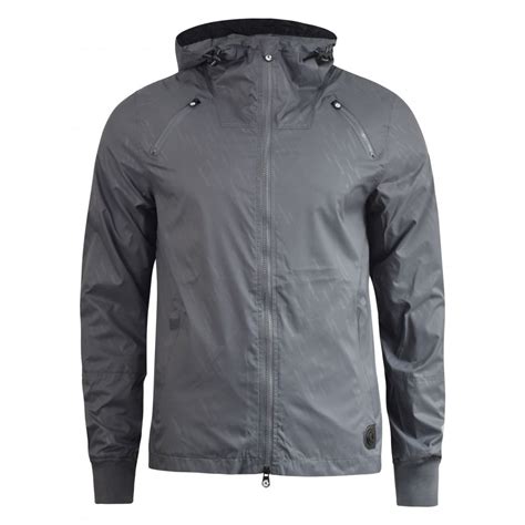 Crosshatch Windbreaker Jacket Lightweight Zip Summer Achernar Hooded ...