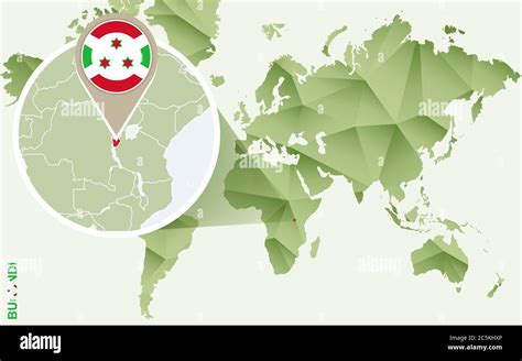 Infograf A De Burundi Mapa Detallado De Burundi Con Bandera Mapa