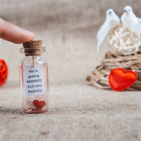 Save The Date Favors In Bulk Message In A Bottle Invitations Red