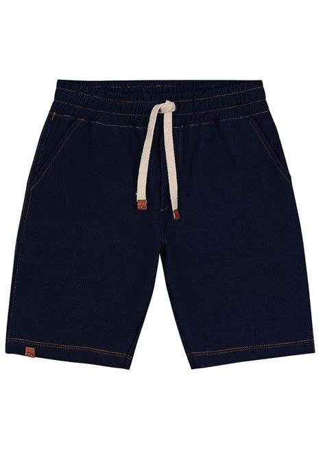 Bermuda Infantil Masculina Molecotton Azul Trick Nick