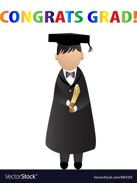 Congrats grad card Royalty Free Vector Image - VectorStock