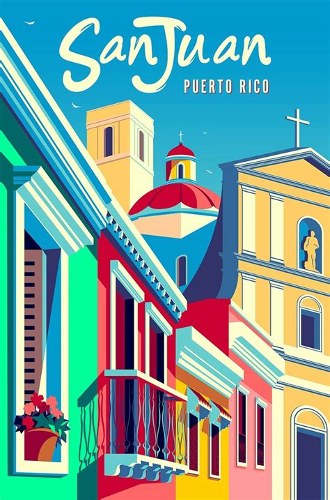 San Juan, Puerto Rico in 2022 | Travel posters, Vintage travel posters ...