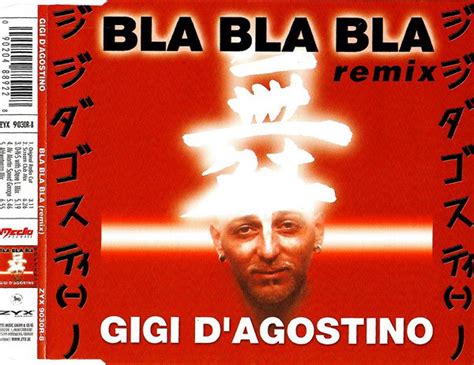 Gigi D Agostino Bla Bla Bla Remix 2000 Cd Discogs