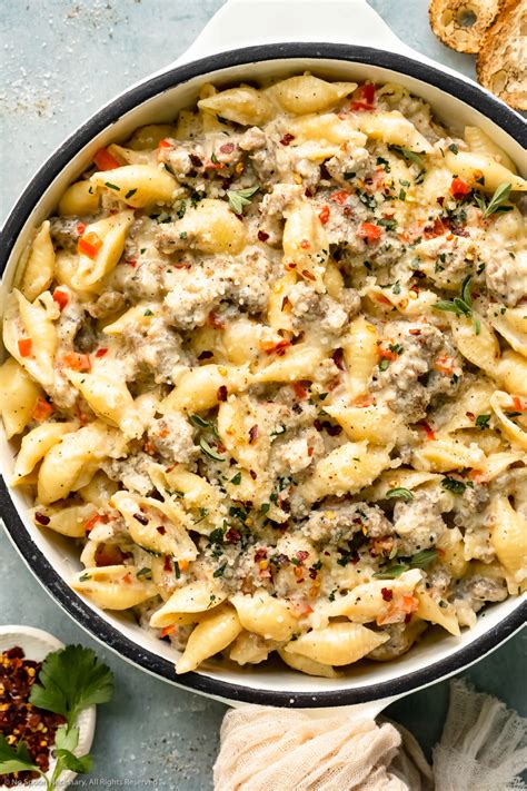 Creamy Sausage Pasta Recipe No Spoon Necessary