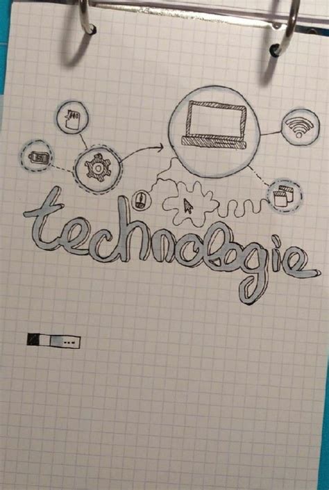 Back To School Pages De Garde Technologie Carnets De Croquis