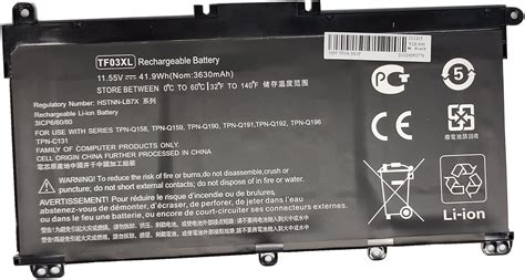 Tf Xl Battery For Hp Pavilion X Tf Xl