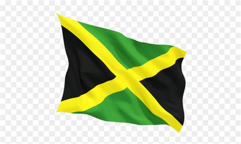 Jamaica Jamaican Flag Waving Png Clipart 750217 Pinclipart