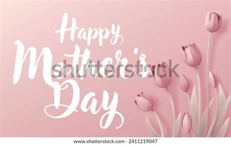 Happy Mothers Day Paper Craft Style 3d Abstract Vector Over 178 Royalty Free Licensable Stock