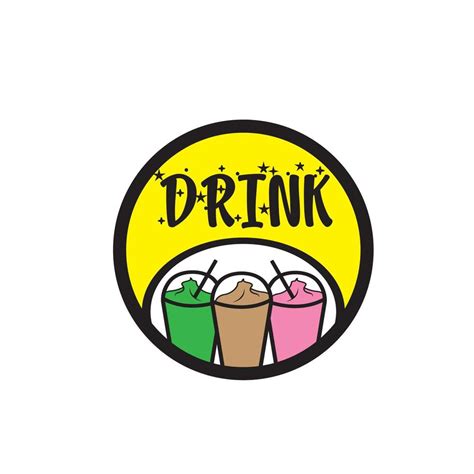 seamless drink logo design vector 20363210 Vector Art at Vecteezy